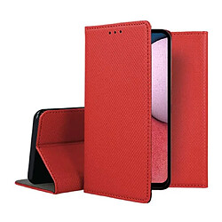 Acheter Htdmobiles Housse etui portefeuille avec coque interieure en silicone pour Xiaomi Redmi Note 13 4G + verre trempe - ROUGE MAGNET