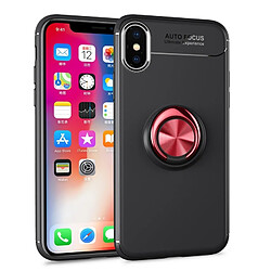 Wewoo Coque TPU antichoc pour iPhone XS / X, avec support (Noir, Rouge)