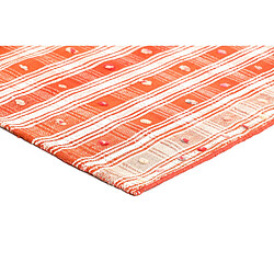 Avis Vidal Tapis de laine 223x135 orange Jajim