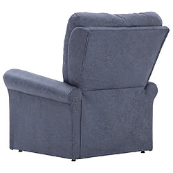 Acheter vidaXL Chaise inclinable Gris Similicuir daim