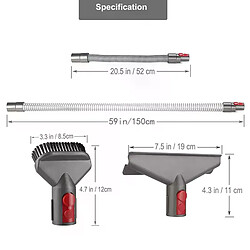 Acheter Accessoires de fixation de remplacement AD pour aspirateurs Dyson V7 V8 V10 V11 (tuyau d'extension + outil de matelas + brosse rigide)