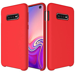 Wewoo étuis Coque Housse Étui en silicone liquide antichoc solide de couleur pour Galaxy S10 (rouge)