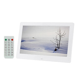 Wewoo Cadre photo numérique blanc 10.1 pouces HD grand écran avec support et télécommande, Allwinner E200, réveil / lecteur MP3 / MP4 / Movie