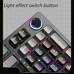 Acheter General Clavier de jeu, 98 touches portable arc-en-ciel LED rétroéclairé clavier d'ordinateur silencieux, touches multimédia, touches anti-ghosting, clavier filaire USB pour PC Mac Xbox(gris)