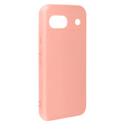 Avizar Coque pour Google Pixel 8A Silicone Finition Soft-touch avec Dragonne Rose Poudré