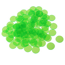 300pcs jetons de jeu de bingo professionnels comptant le nombre de jetons de bingo en plastique vert