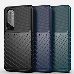 Coque en TPU texture sergé souple bleu pour votre Xiaomi Mi Note 10 Lite