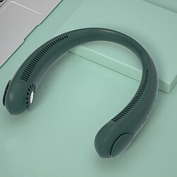 (Green) Portable Bladeless Hands-free Cooling Fan Neck Fan