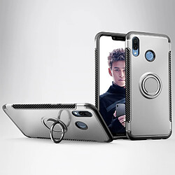 Wewoo Coque Étui de protection magnétique à 360 degrés avec anneau de rotation pour Huawei Honor Play Argent