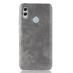 Wewoo Coque antichoc Litchi Texture PC + PU pour HuP Smart (2019) (Gris)