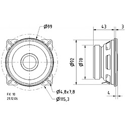 Alpexe VS-FX10/4 - Haut-parleur (4007540046921)