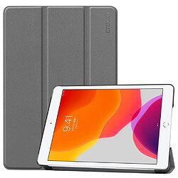 Etui en PU avec support tri-pliure couleur gris pour votre Apple iPad 10.2 (2019)