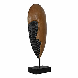 BigBuy Home Figurine Décorative Marron Masque 18 x 11 x 54 cm