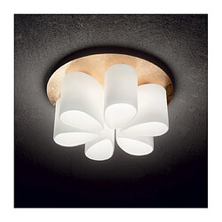 Ideal Lux Plafonnier Daisy Métal Or 6 ampoules 25,5cm