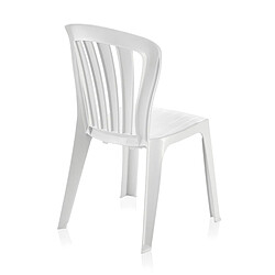 Pegane Lot de 20 chaises de jardin empilables en résine coloris blanc - Longueur 52 x Profondeur 52 x Hauteur 88 cm