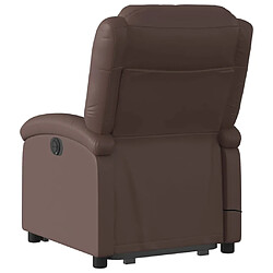 Acheter vidaXL Fauteuil inclinable de massage Marron Similicuir