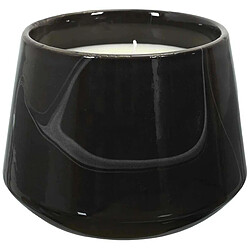 The Home Deco Factory Bougie parfumée effet marbré 10.5 cm noir - senteur musc blanc.