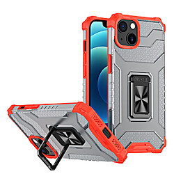 Ozzzo crystal ring coque kickstand tough rugged cover pour iphone 13 rouge