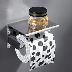 Universal Porte-papier toilette en acier inoxydable 304 Porte-serviettes de salle de bains Porte-papiers Étagère pour téléphone mobile | Porte-papier (gris)