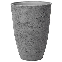 Beliani Pot de fleurs gris 51 x 51 x 71 cm CAMIA