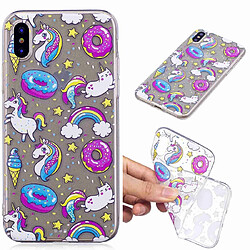 Wewoo Coque Fashion Etui de protection en TPU peint pour Galaxy S10 motif Cake Horse