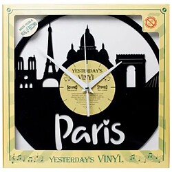 Avis Magneticland Horloge vinyle 33T recyclé PARIS