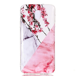 Wewoo Coque en TPU Marble Pattern pour Galaxy J3 2018 Fleur de prunier