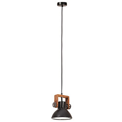 Avis vidaXL Lampe suspendue industrielle 25 W Noir Rond 19 cm E27