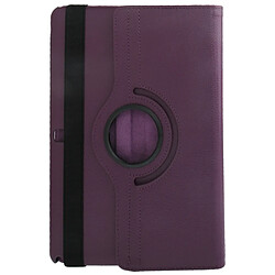 Wewoo Housse Étui Violet pour Samsung Galaxy Note 10.1 édition 2014 / P600, 360 degrés Rotatif Litchi Texture en cuir avec support d'affichage 2-angle pas cher