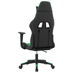 Acheter vidaXL Chaise de jeu Noir et vert Similicuir