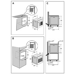 Avis Four intégrable multifonction 73l 60cm a+ pyrolyse noir/inox - dop7220x - DE DIETRICH