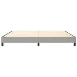 Maison Chic Lit adulte - Lit simple Cadre de lit,Structure du lit Contemporain Gris clair 200x200 cm Tissu -MN24876 pas cher