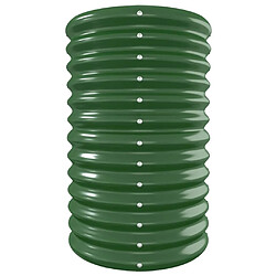 Avis vidaXL Lit surélevé de jardin Acier enduit de poudre 332x40x68 cm Vert