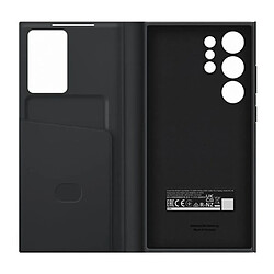 Etui Smart View avec porte carte pour Samsung Galaxy S23 Ultra 5G Noir