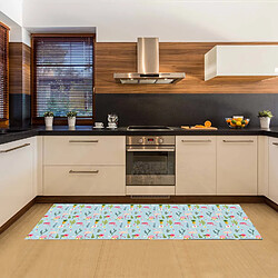 Alter Chemin de cuisine, 100% Made in Italy, Tapis antitache avec impression numérique, Tapis antidérapant et lavable, Modèle Esther, 120x52 cm