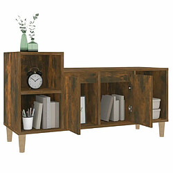 Acheter Maison Chic Meuble TV scandinave - Banc TV pour salon Chêne fumé 100x35x55 cm Bois d'ingénierie -MN64076