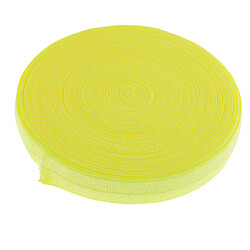 10 mètres de bande élastique de coton cousant des garnitures 15mm largeur fluorescent jaune