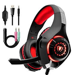 Tech Discount TD® Casque Gaming PS4 Xbox one Casque Gamer avec Micro Anti Bruit LED Lampe Stéréo Basse Contrôle Volume Microphone Haute Qualité