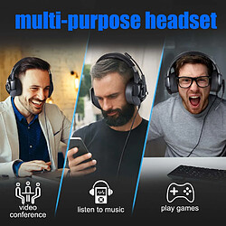 Acheter E-Thinker Casque Gaming PS4 - Casque Gamer avec Micro et RGB LED Lampe pour PS4 Xbox One PC Mac Smartphone /Surround 7.1 virtuel/Anti Bruit Mic/Arceau Réglable (RGB)