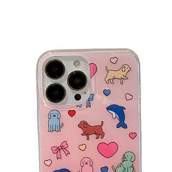 General Coque de téléphone, coque de téléphone pour iPhone 12 Pro Max, coque de téléphone en silicone liquide, coque de téléphone antidérapante et antichoc, motif créatif de petits animaux, coque de téléphone fine.