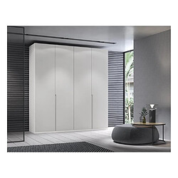 Avis Inside 75 Armoire 4 portes polar gris laquée 179,2 x 60 x 220 cm structure standard poignée Sare