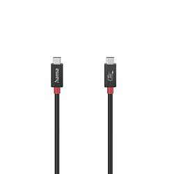 HAMA CÂBLE USB-C, MARQ. ÉLEC., USB4 GEN3, 40 GBIT/S, 5 A, 240 W, 1,00 M HAM