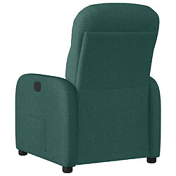 Acheter vidaXL Fauteuil inclinable Vert foncé Tissu