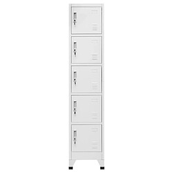 vidaXL Armoire à casiers Blanc 38x40x180 cm Acier