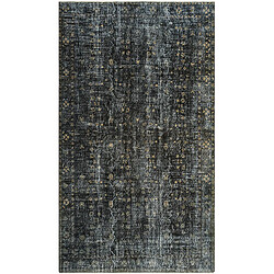 Vidal Tapis de laine 300x170 noir Ultra Vintage