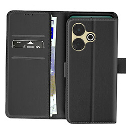 Avizar Étui pour Xiaomi Redmi 13 Clapet Portefeuille Languette Magnétique Noir