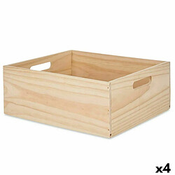 Gift Decor Boîte Décorative Bois de pin 31 x 14 x 36 cm (4 Unités)