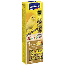 VITAKRAFT Kräcker Friandise pour Canaris oeuf Graines de Graminée - Lot de 10x2