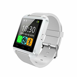 Montre Intelligente Bluetooth U8 Fashion Pour Téléphones Intelligents Samsung Htc Lg Xiaomi Android - Blanc