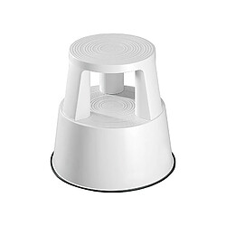 WEDO Tabouret marchepied mobile plastique blanc 